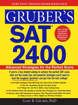 cover image of Gruber's SAT 2400